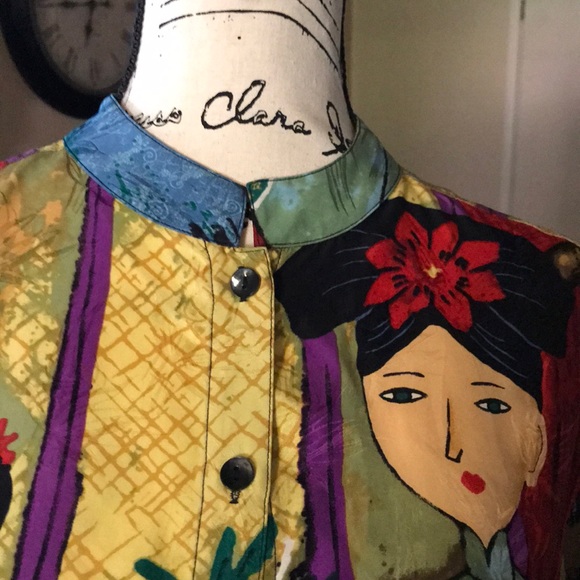 Chico’s Design Silk Blouse - Picture 3 of 4